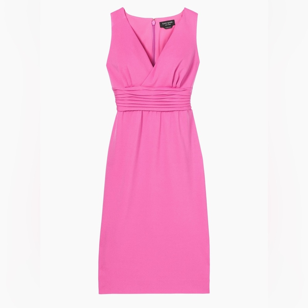 NWT PINK KATE SPADE PONTE KNIT BLEND MIDI DRESS